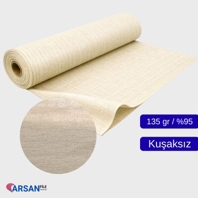 Gölgelik File 135 Gram %95 – Krem (Kuşaklı / Kuş Gözlü – Kuşaksız) - 2