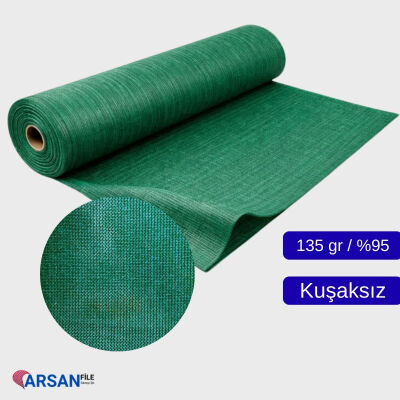 Gölgelik File 135 Gram %95 – Yeşil (Kuşaklı / Kuş Gözlü – Kuşaksız) - 2