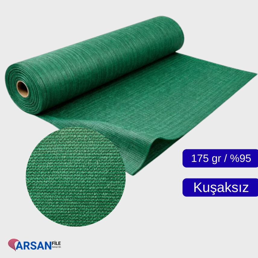 Gölgelik File 175 Gram %95 – Yeşil (Kuşaklı / Kuş Gözlü – Kuşaksız) - 2