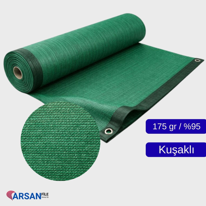 Gölgelik File 175 Gram %95 – Yeşil (Kuşaklı / Kuş Gözlü – Kuşaksız) - 1